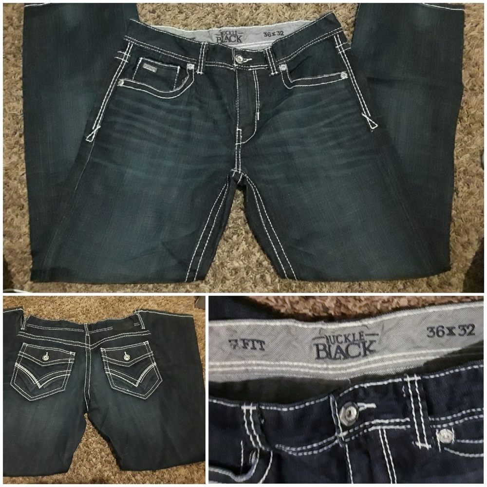 Buckle Black Jean's size 36x32...EUC